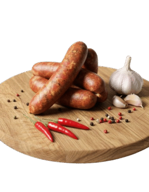 Cârnați zvântați și afumați rece